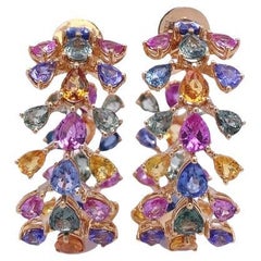 Ruchi New York Multi Sapphire Earrings