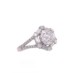 RUCHI Mixed-Shape Diamond White Gold Cluster Ring