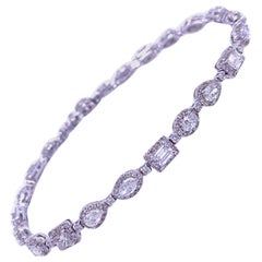 Ruchi New York Multi-Shape Diamond Tennis Bracelet