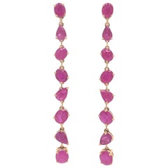Ruchi New York Multi Shape Ruby Drop Earrings