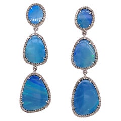 Ruchi New York Opal & Diamond Earrings