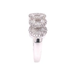 RUCHI Oval-Shaped Infinity Diamond White Gold Ring
