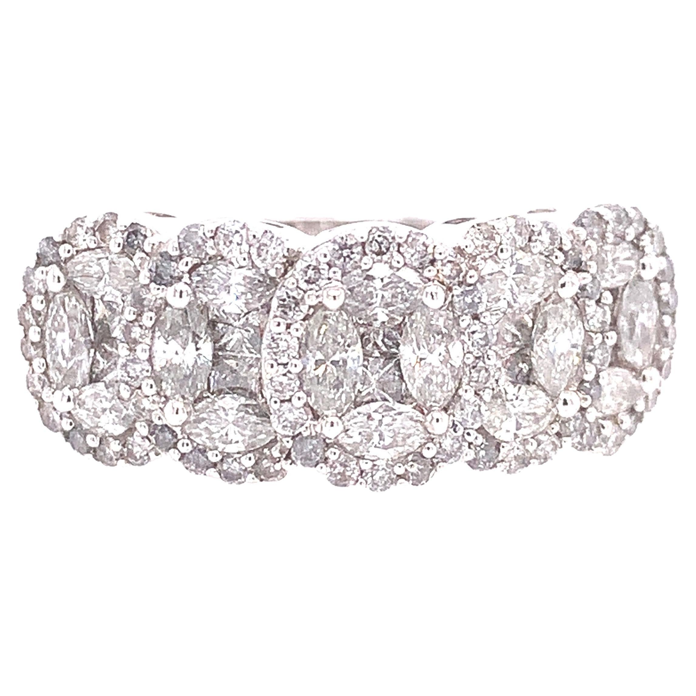 RUCHI Oval-Shaped Infinity Diamond White Gold Ring