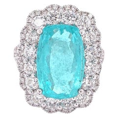 Ruchi New York Paraiba Tourmaline and Diamond Cocktail Ring