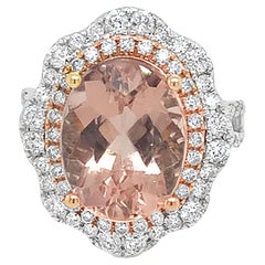 Anello Ruchi New York con Morganite Rosa e Diamanti