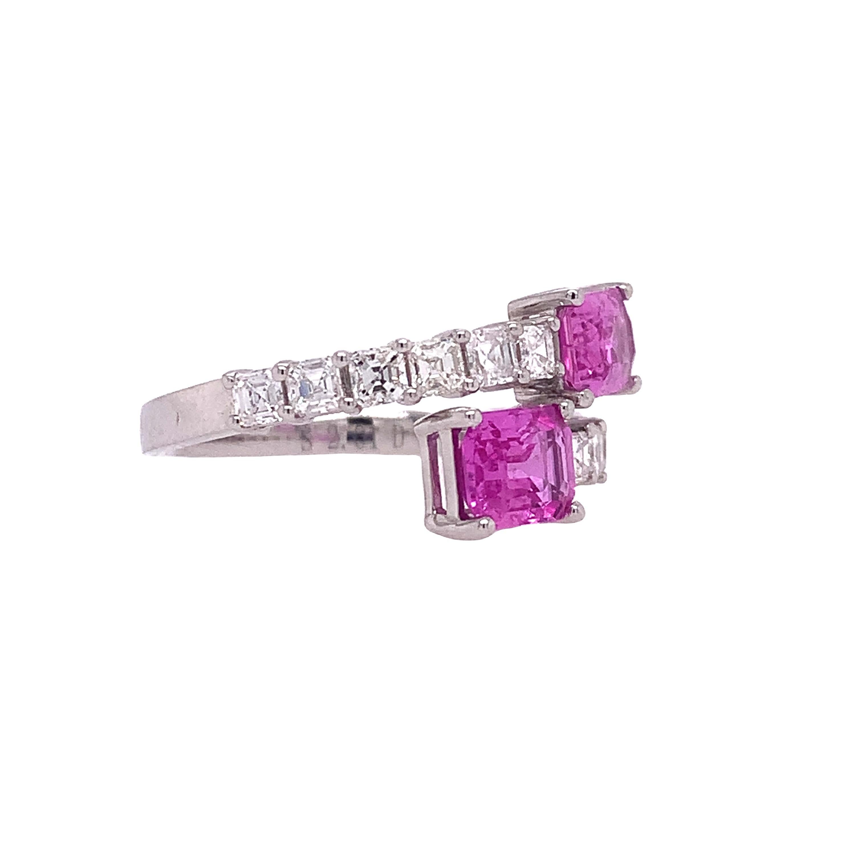 pink sapphire and diamond band
