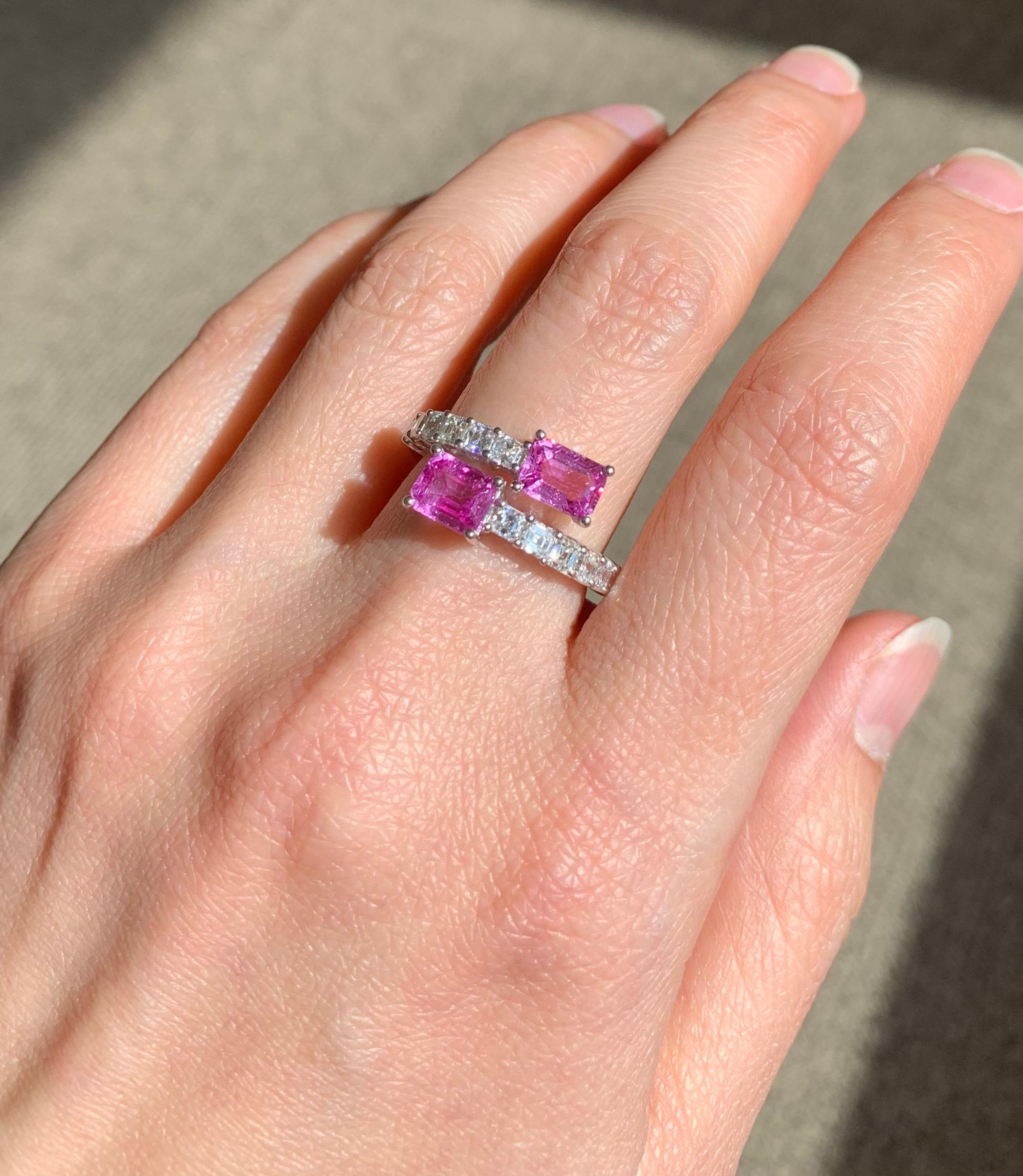 Women's Ruchi New York Pink Sapphire & Diamond Ring