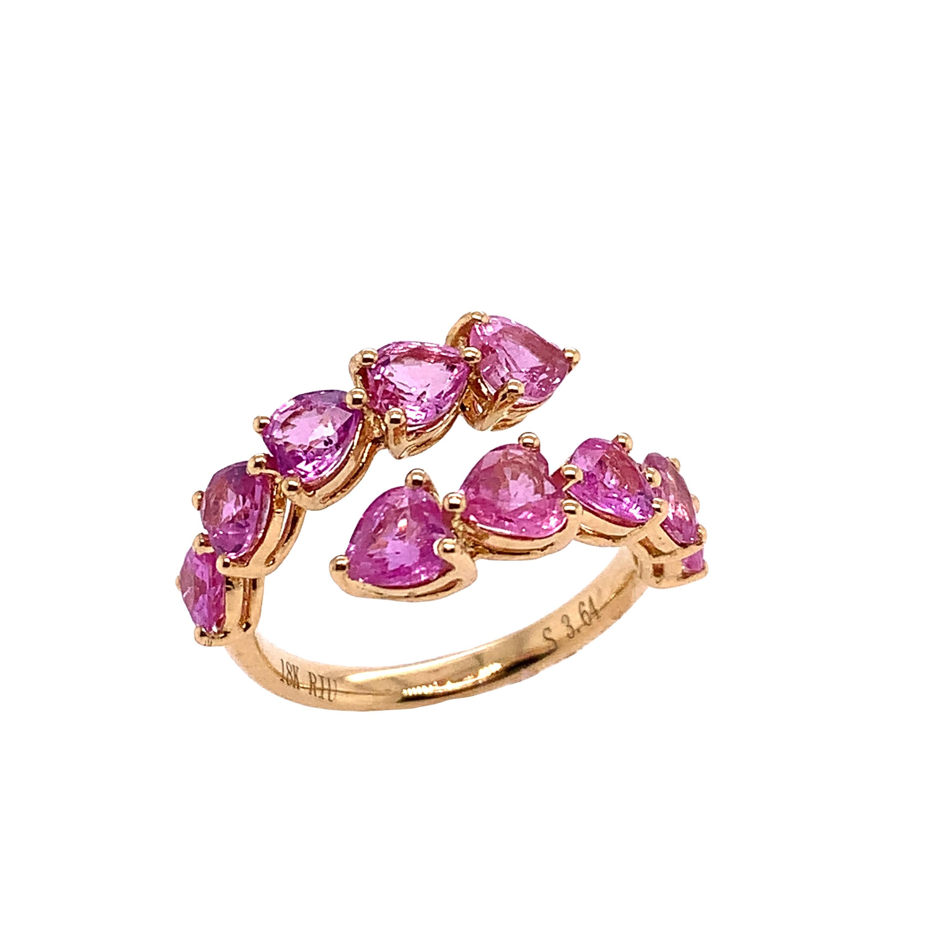 Contemporary Ruchi New York Pink Sapphire Ring