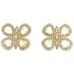 Ruchi New York Rose Cut Butterfly Stud Earrings
