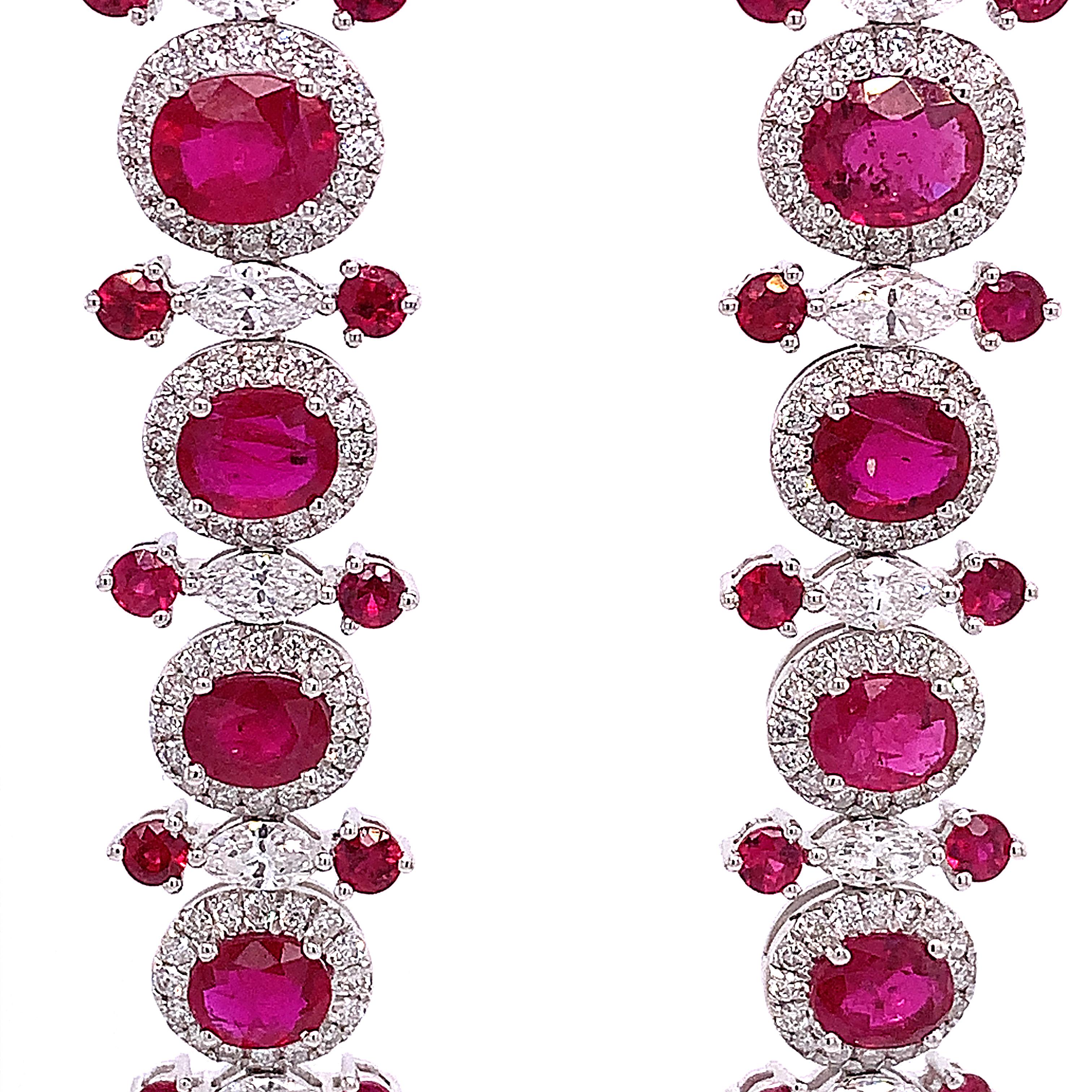 Passion Ruby Collection

Oval shape Rubies with Diamonds halo linear earrings set in 18K White Gold.

Ruby: 7.98ct total weight.
Diamond: 2.33ct total weight.
All diamonds are G-H/SI stones.