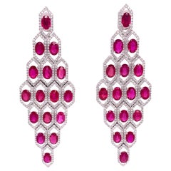 Ruchi New York Ruby and Diamond Earrings