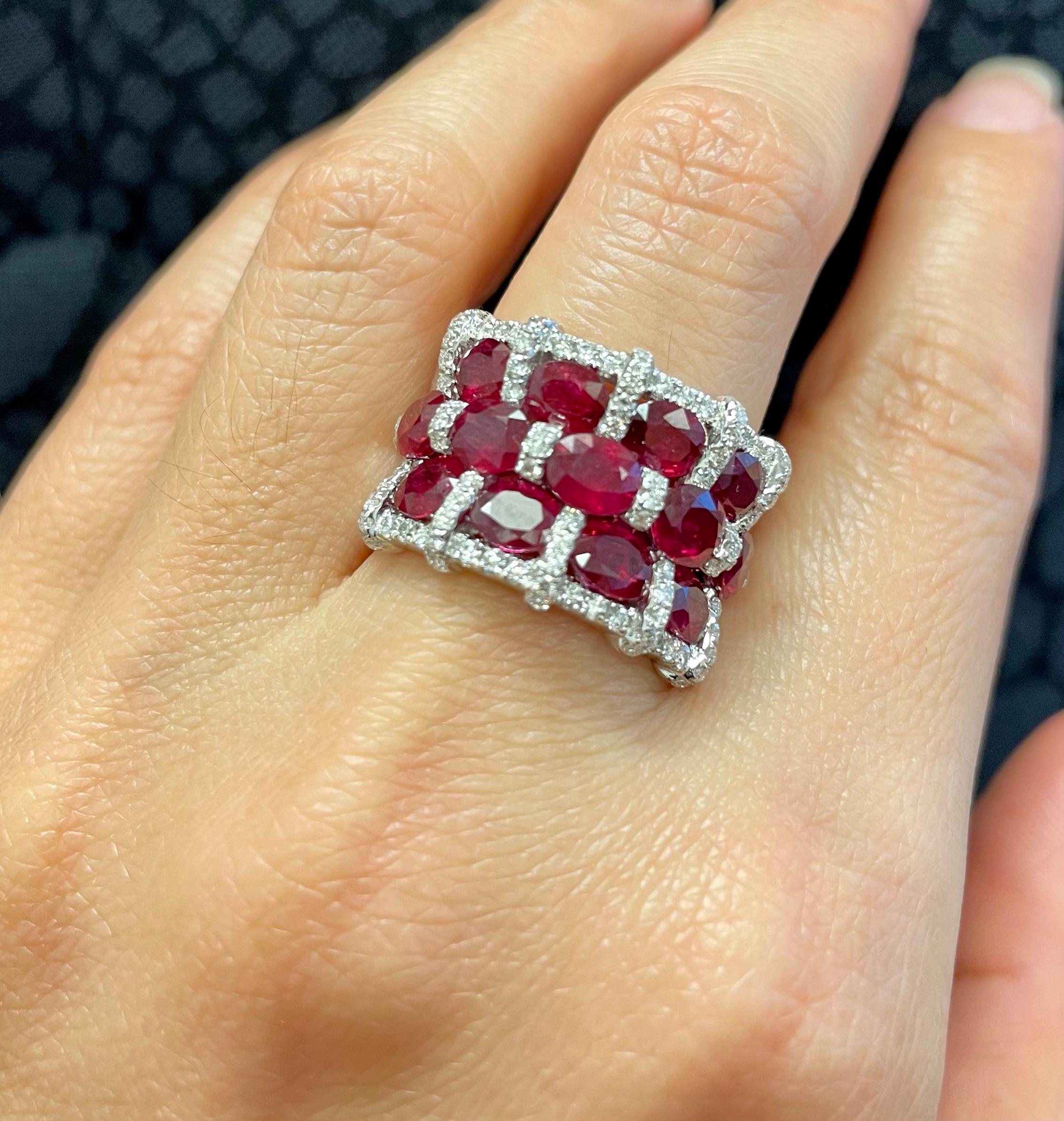 Women's Ruchi New York Ruby and Diamond Ring