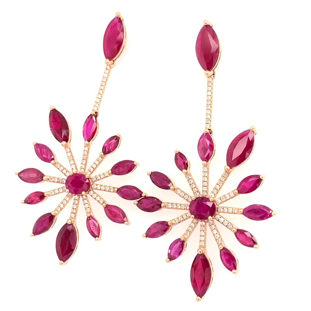 18K Yellow Gold
Ruby: 14.84ct total weight.
Diamonds: 2.14ct total weight.
All diamonds are G-H/SI stones.