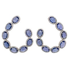 Ruchi New York Sapphire and Diamond Earrings