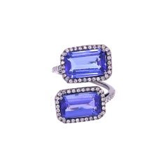 Ruchi New York Tanzanite and Diamond Cocktail Ring