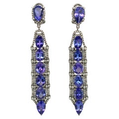 Ruchi New York Tanzanite and Diamond Earrings