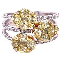 ruchi diamonds Ruchi New York Yellow and White Diamonds Ring