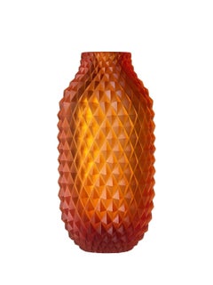 Rückl Hand-Cut Crystal Glass Vase "Coco" Amber