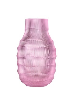 Rückl Hand-Cut Crystal Glass Vase "Rei" Pink