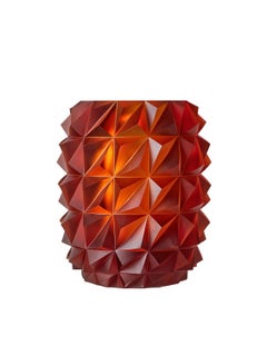 Rückl Hand-Cut Crystal Glass Vase "Vera" Amber