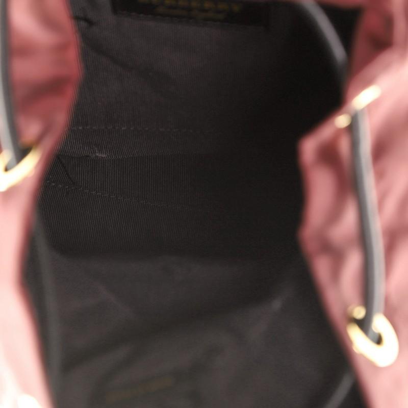 Women's or Men's Rucksack Backpack Nylon with Leather Medium
