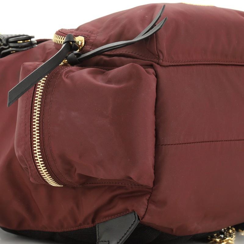 Rucksack Backpack Nylon with Leather Medium 1