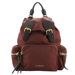 Rucksack Backpack Nylon with Leather Medium