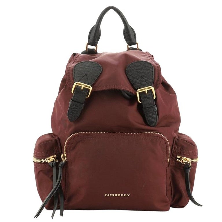 Medium Rucksack Backpack Rucksack Backpack Nylon with Leather Medium at 1stDibs