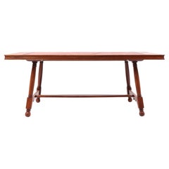 Rud. Rasmussen: A solid oak coffee table. Made by Rud Rasmussen 1920s