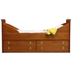 Rud Rasmussen Mahogany Sleigh Bed