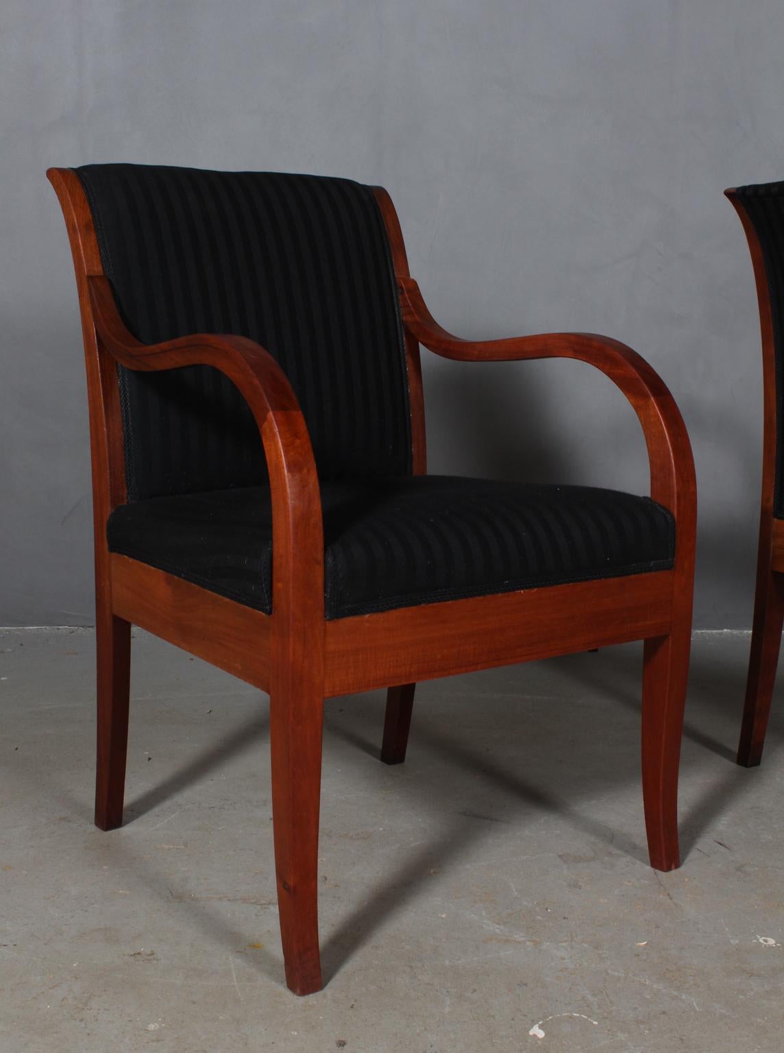 Scandinavian Modern Rud Rasmussen Pair of Lounge Chairs