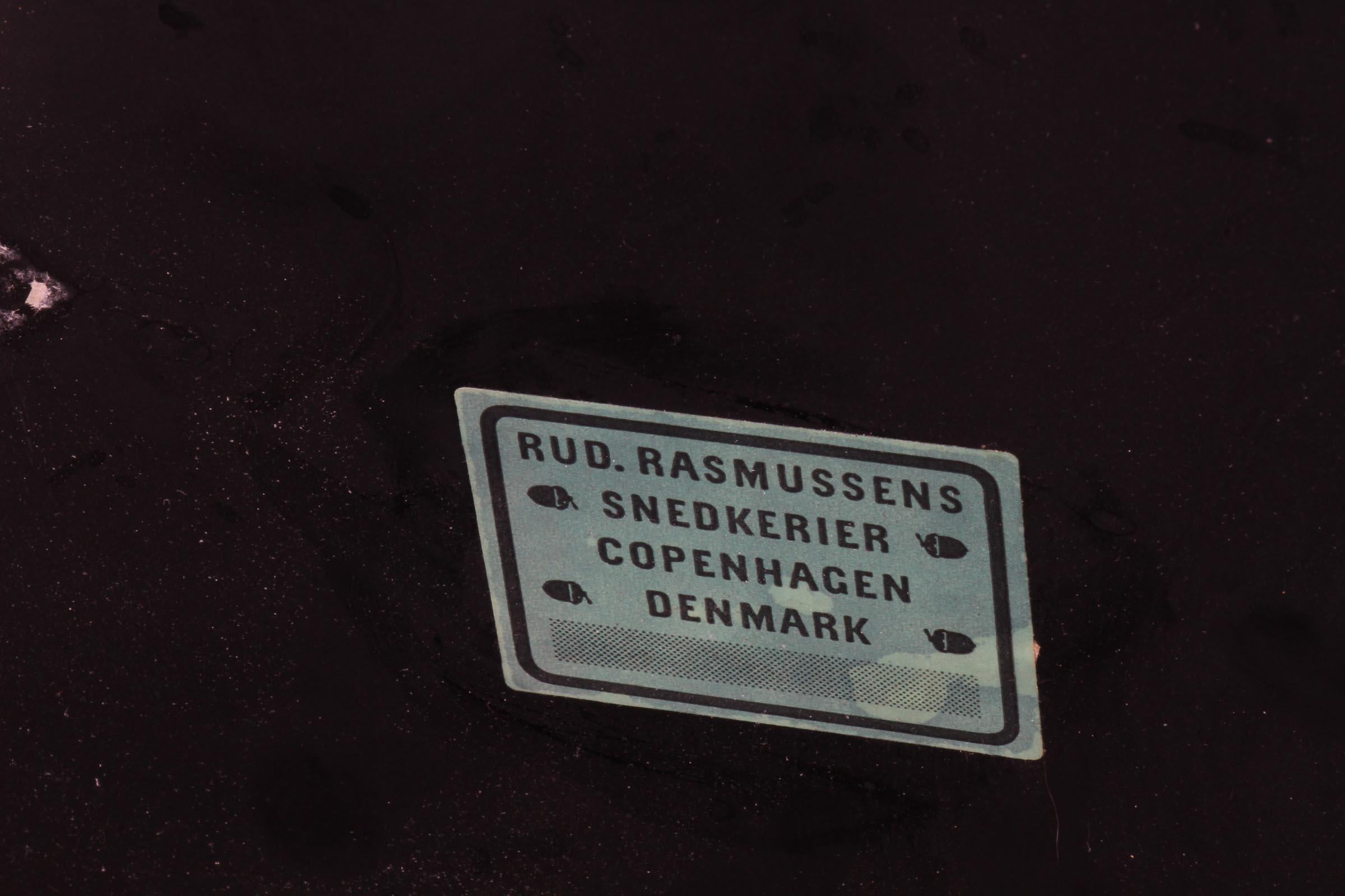 Rud Rasmussen Beistelltisch aus Mahagoni und Formica, Dänemark 1940er Jahre im Zustand „Gut“ im Angebot in Esbjerg, DK