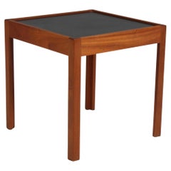 Vintage Rud Rasmussen side table of mahogany and formica, Denmark 1940s