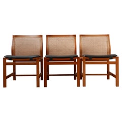 Rud Thygesen and Johnny Sørensen Set of Three Mid-Century Dining Chairs '3'