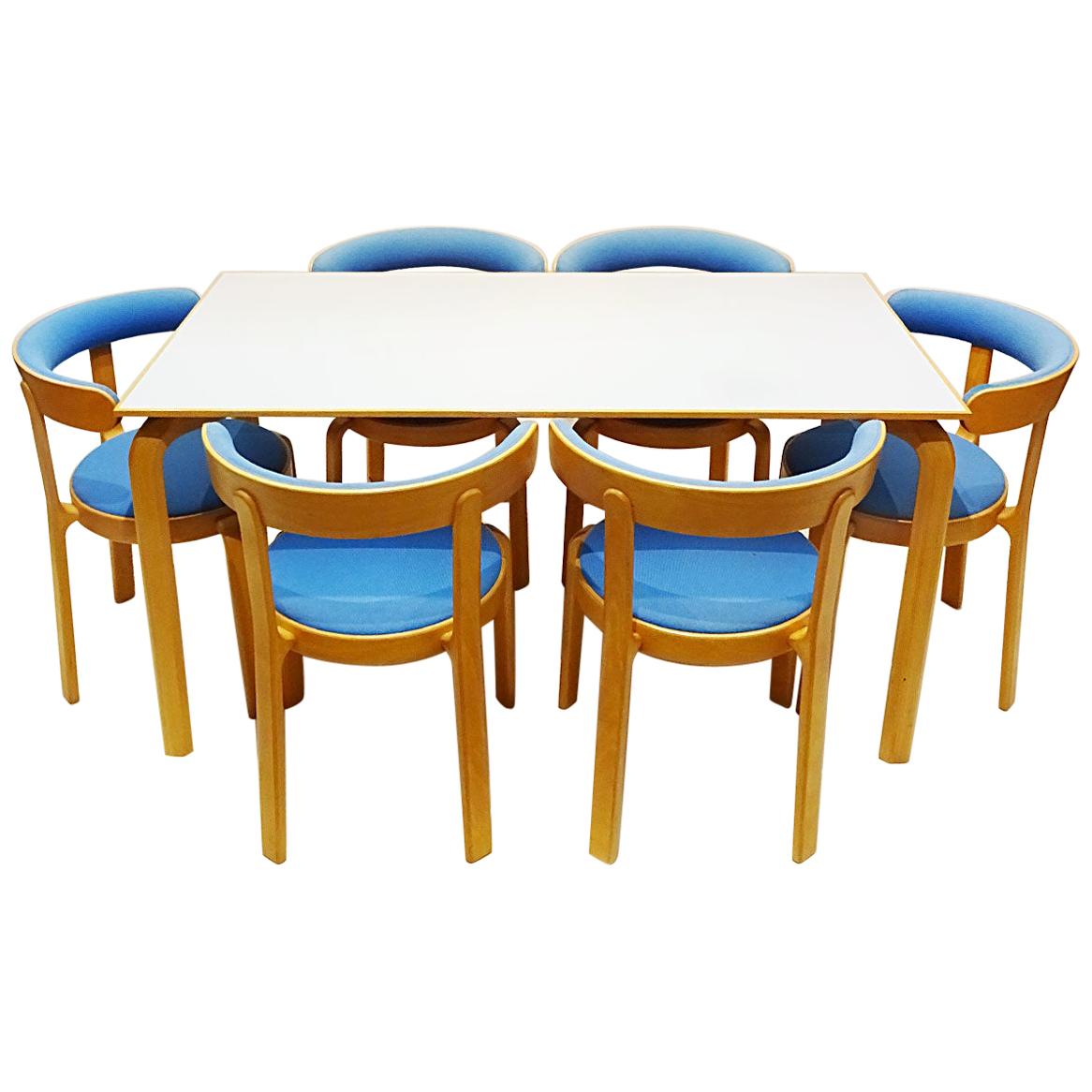 Rud Thygesen Danish Bentwood Compact Dining Set in the Style of Alvar Aalto