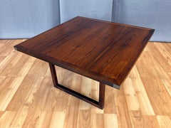 Rud Thygesen for Heltborg Møbler Square Rosewood Coffee Table, Late 1960s