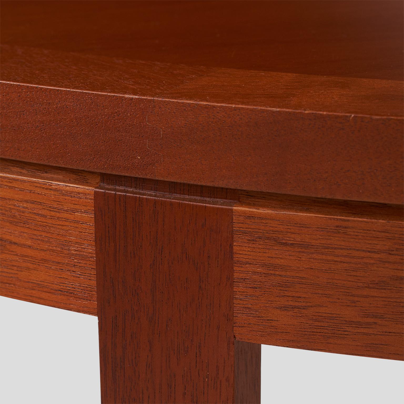 Modern Mahogany Dining Table by Rud Thygesen For Sale