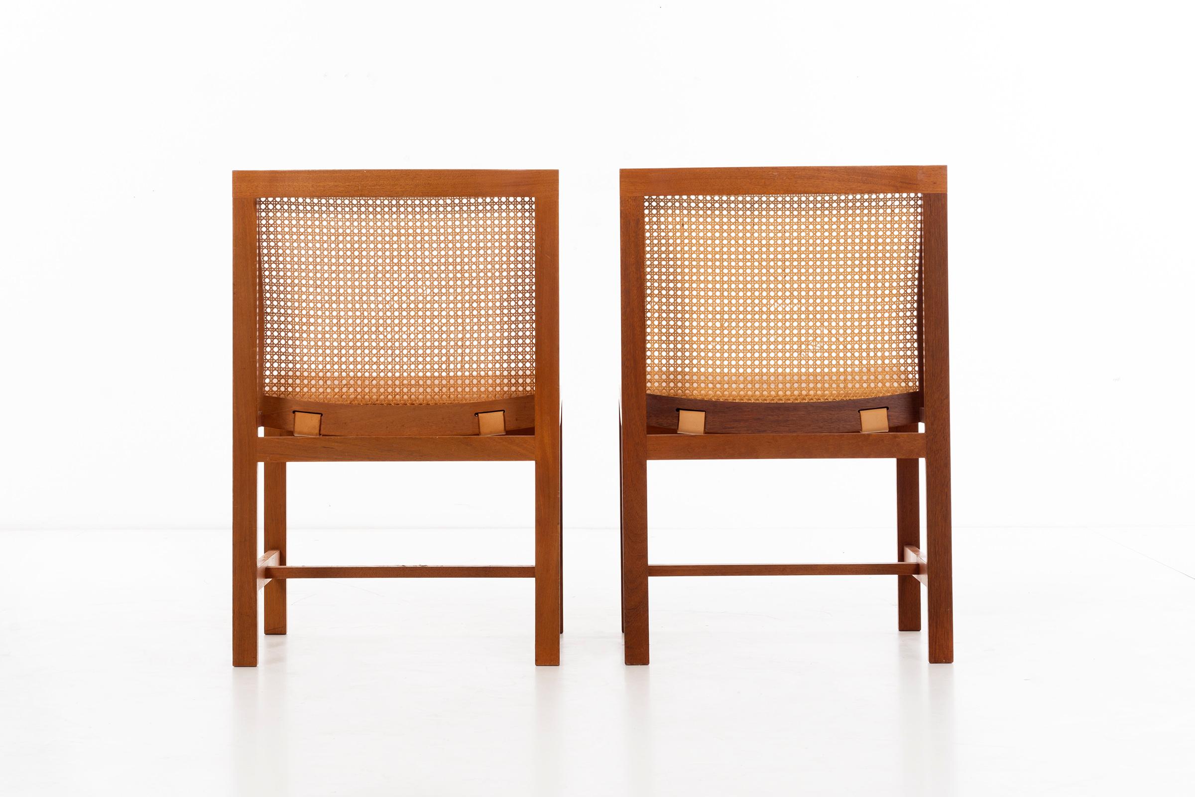 Late 20th Century Rud Thygesen & Johnny Sorensen Set of 8 Dining Chairs