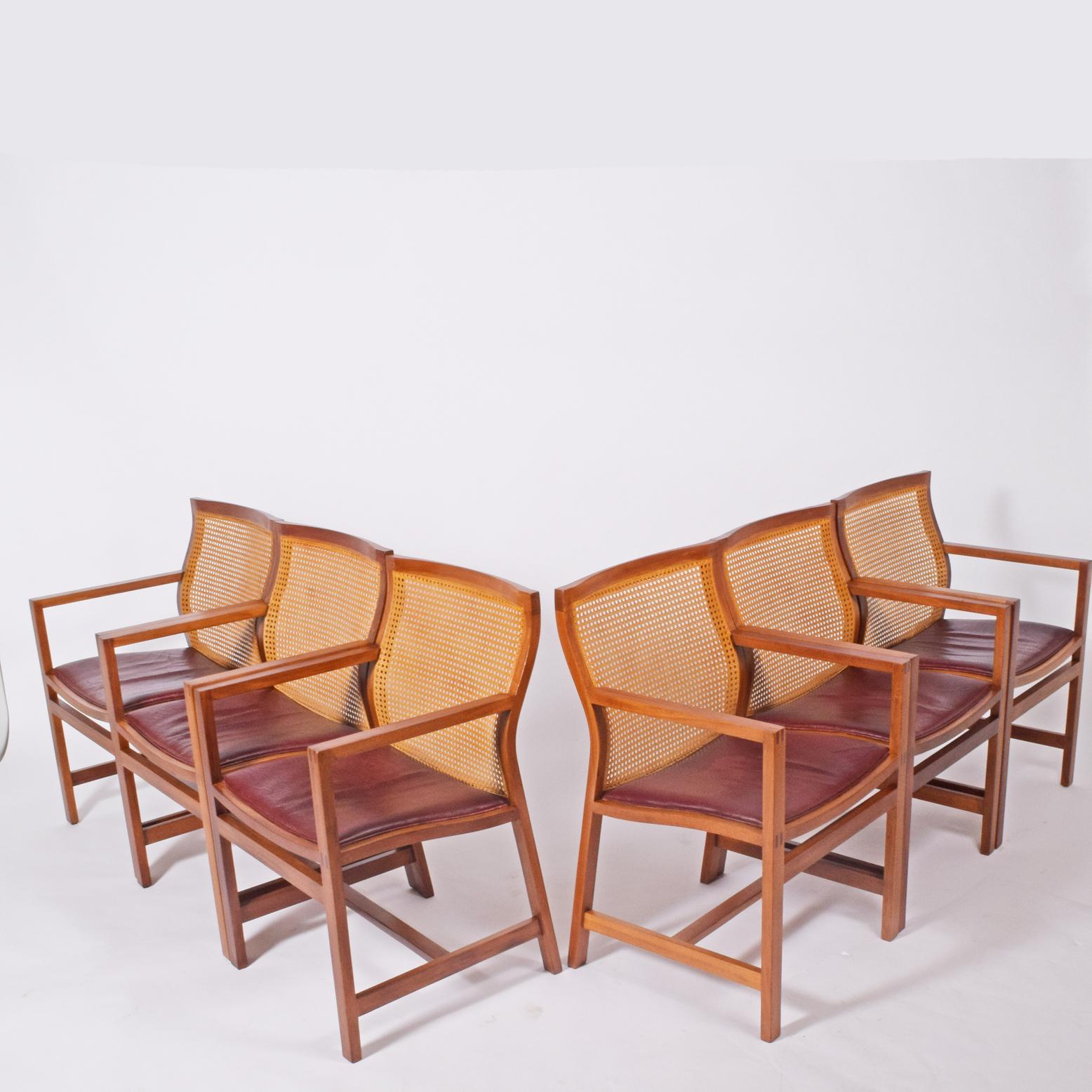 Rud Thygesen & Johnny Sorensen Six Armchairs for Botium In Good Condition In Hudson, NY