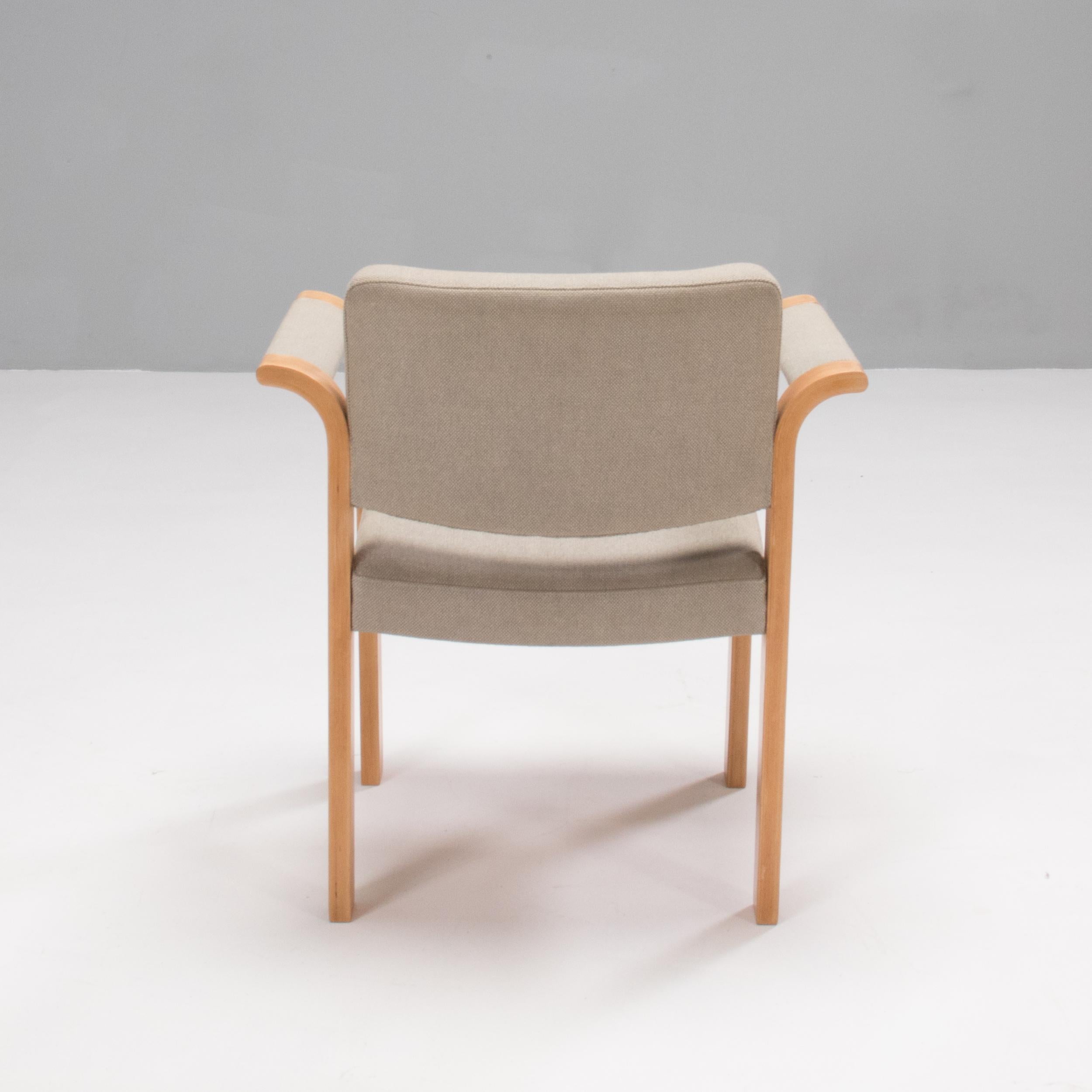 Danish Rud Thygesen & Johnny Sørensen for Magnus Olesen Grey Dining Chairs, Set of 6 For Sale