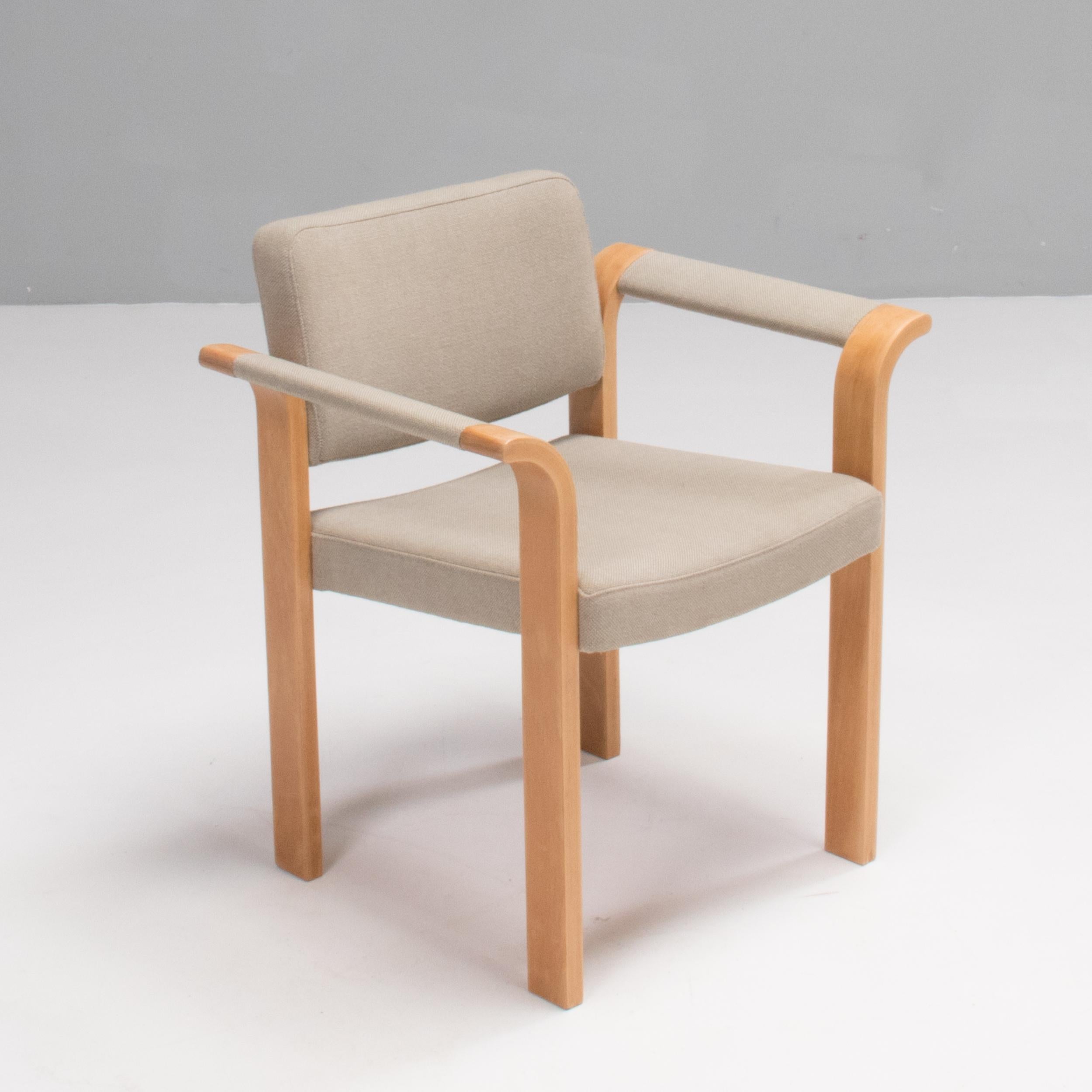 Tissu Chaises de salle à manger grises Rud Thygesen & Johnny Srensen pour Magnus Olesen, lot de 6 en vente