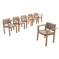 Rud Thygesen & Johnny Sørensen for Magnus Olesen Grey Dining Chairs, Set of 6