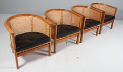 Rud Thygesen & Johnny Sørensen lounge chairs of mahogany and leather