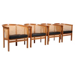 Rud Thygesen & Johnny Sørensen lounge chairs of mahogany and leather