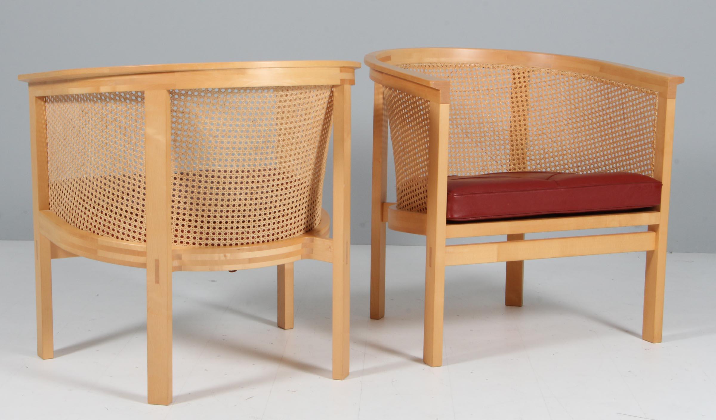 Late 20th Century Rud Thygesen & Johnny Sørensen Two Lounge Chairs
