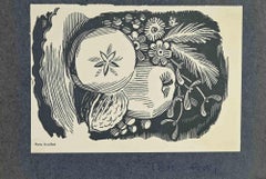 Ex-Libris-Still Life - Woodcut by Ruda Kubicek - 1920s
