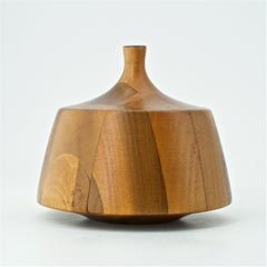 Rude Osolnik Laminated Turned Wood Bud Vase Cabin Modern Rustic Craftsman Art
