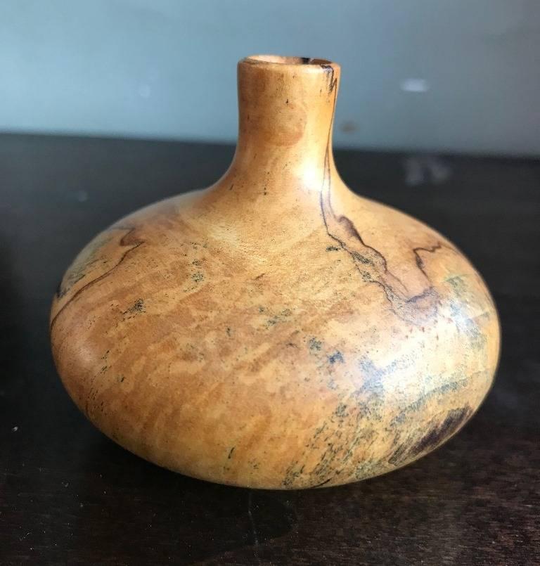 Rude Osolnik Rare Pale Wood Turned Vessel / Vase In Good Condition In Studio City, CA