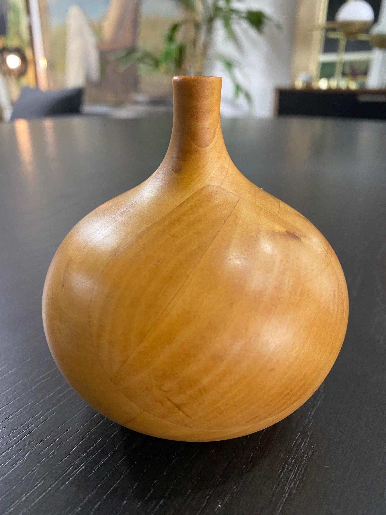 wood turned vases