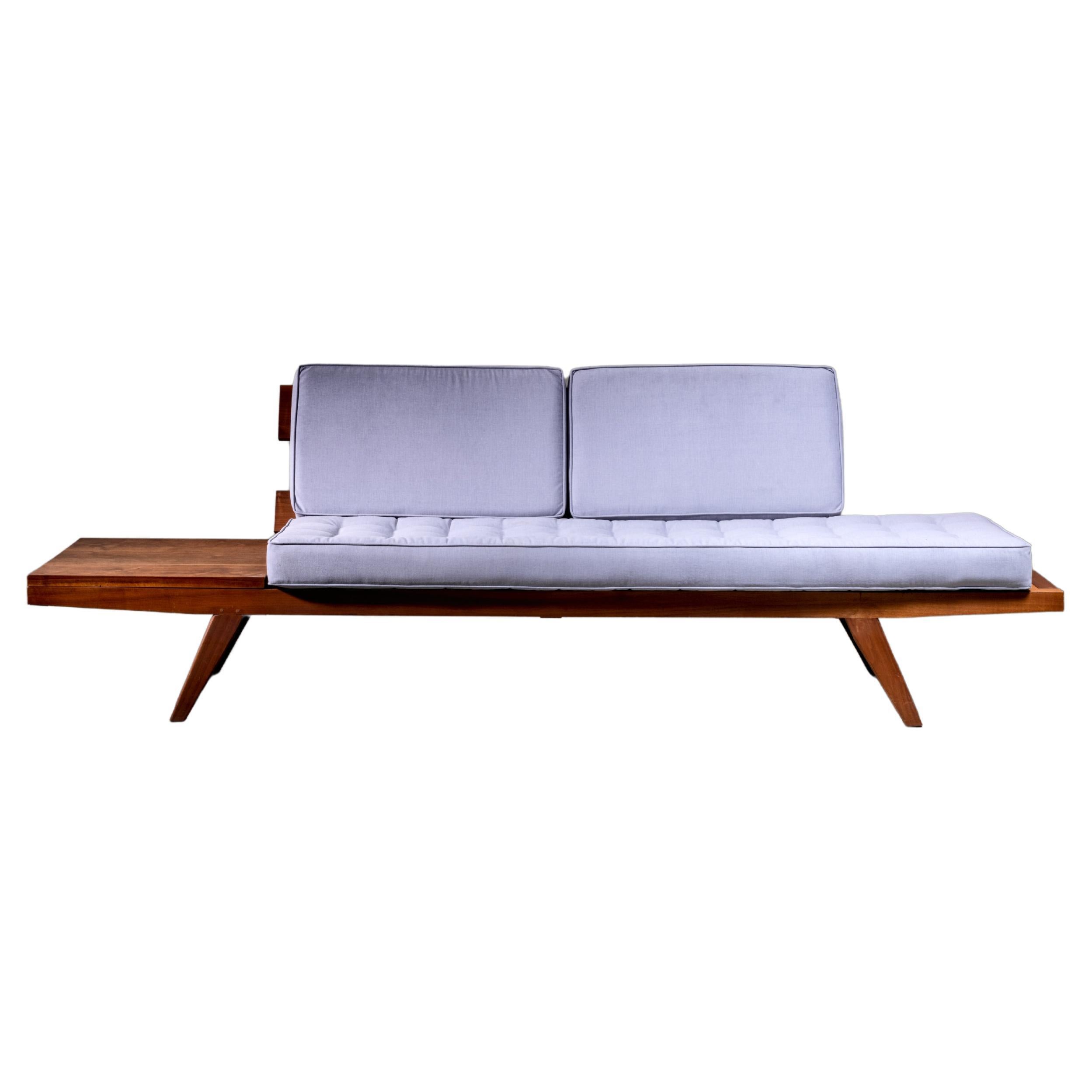 Rude Osolnik Studio Crafted Wooden Sofa, USA, 1960s For Sale